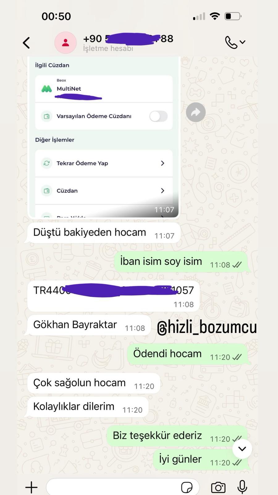 Müşteri referansı - Teşekkür